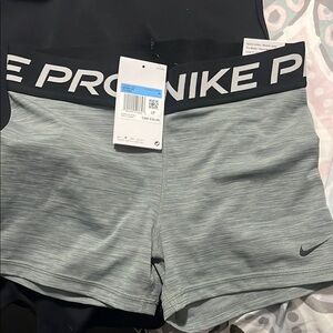 Nike Pro Gray Athletic Shorts
